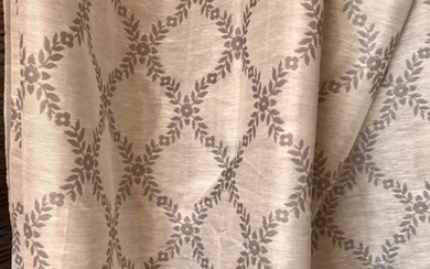 6 m x 130 cm High-quality luxurious San Leucio fabric - Silk, Linen - 2018