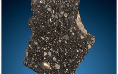 Lunar Meteorite Slice Shişr 160 Breccia, Mingled Lunar...