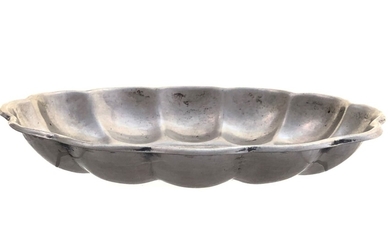 800 silver small oval bowl, weight about 61 grams,...
