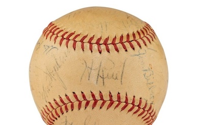 A 1947 St. Louis Browns Team Signed Autograph Baseball