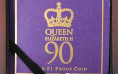 A 2016 GOLD PROOF ONE POUND COIN, "HER MAJESTY THE