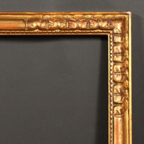 A 20th Century Continental carved wood frame, rebate size - ...