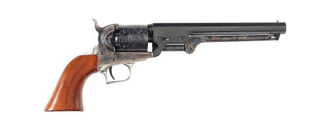 A .36 '1851 Navy' percussion revolver by Uberti, no. 34024