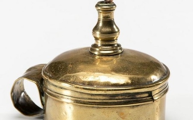 A Brass Box-Form Wax Jack