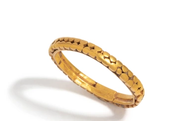 A Byzantine Gold Textured Finger Ring