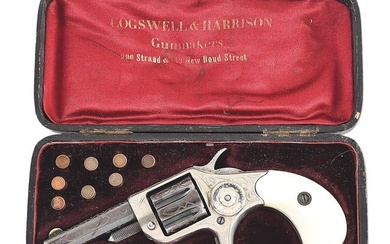 (A) CASED AND ENGRAVED COLT NEW LINE SINGLE ACTION REVOLVER.