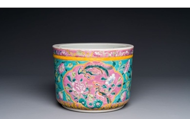 A Chinese famille rose jardiniere for the Straits or Peranak...
