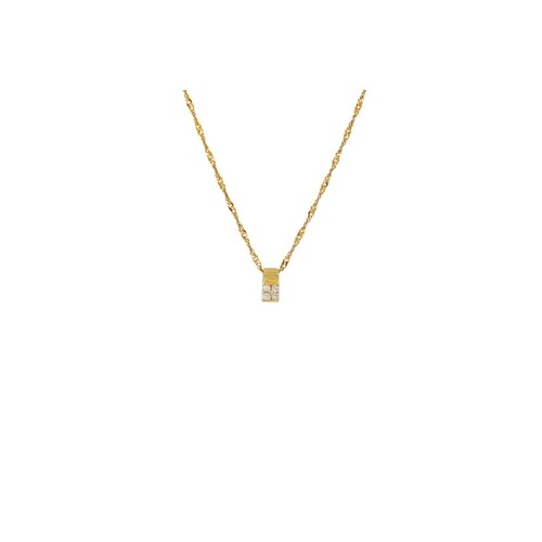 A DIAMOND CLUSTER PENDANT, mounted in 18ct gold on a gold ch...