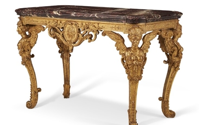 A FRENCH GILTWOOD SIDE TABLE