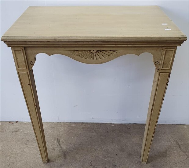 A FRENCH STYLE TIMBER CONSOLE TABLE