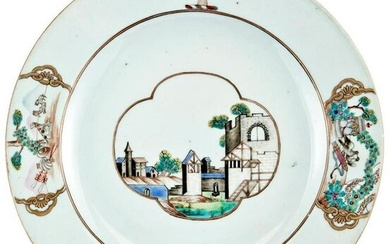 A Fine and Rare Chinese Porcelain Armorial Plate Circa