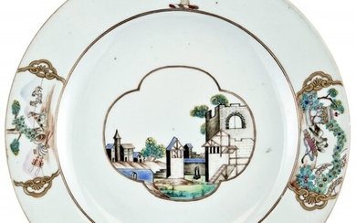 A Fine and Rare Chinese Porcelain Armorial Plate
