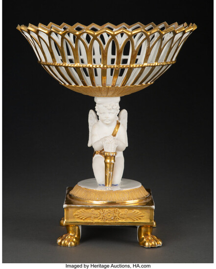 A French Empire Porcelain Compote