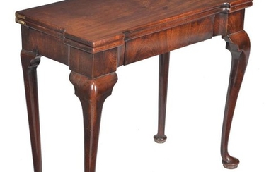 A George II mahogany card table