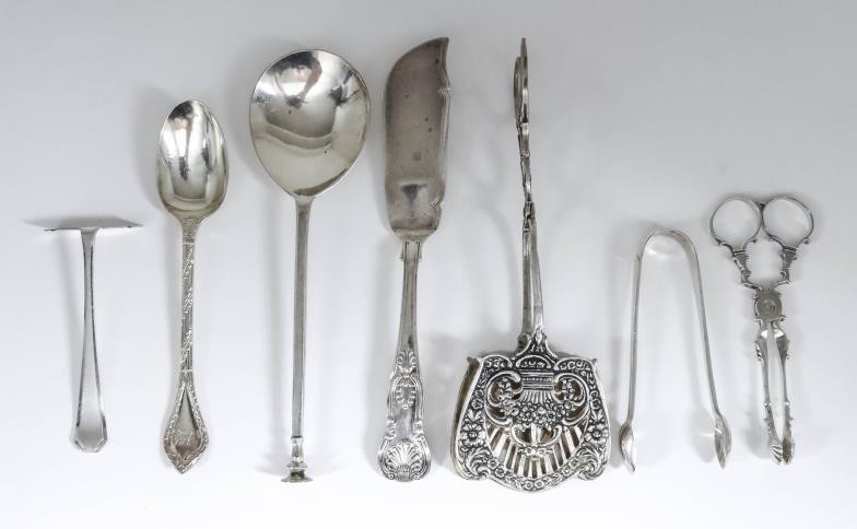 A George V Silver Seal Top Spoon, and mixed...