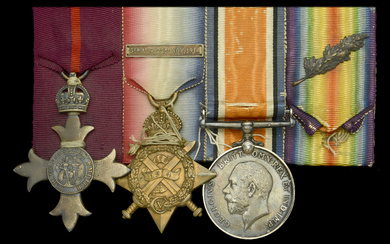 A Great War ‘Mesopotamia’ O.B.E. group of three awarded to Major W....