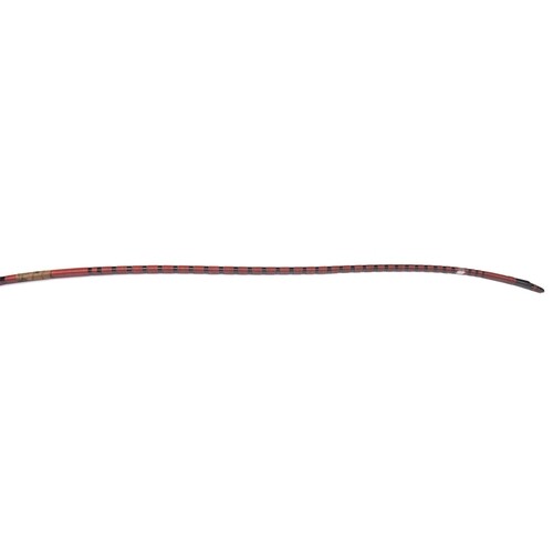 A Japanese bow, Yumi, 86” overall (7’2”), covered with bla...