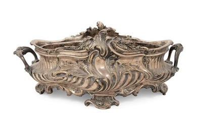 A Louis XV Style Silvered Bronze Centerpiece