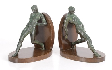 A Pair of Bookends After Max Le Verrier