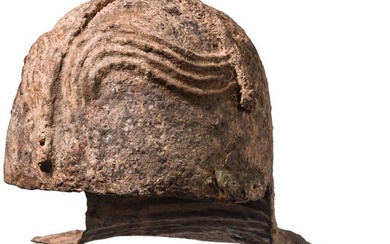 A Roman iron helmet, Trajanic period, early 2nd century A.D.
