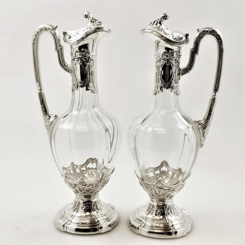 A VERY FINE PAIR OF LATE 19TH CENTURY GERMAN ANTIQUE SILVER ...