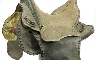 A VICTORIAN MEDIEVAL-STYLE SADDLE