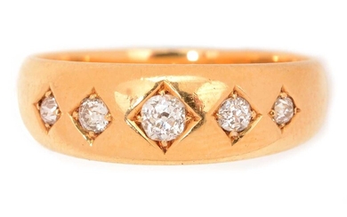A Victorian five stone diamond ring