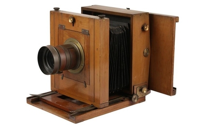 A Whole Plate Wooden Studio Camera