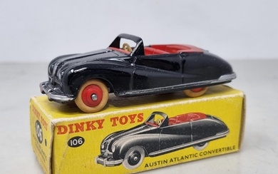 A boxed Dinky Toys No.106 black Austin Atlantic Convertible,...