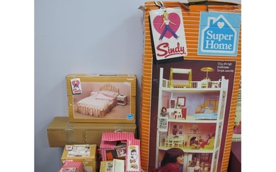 A collection of circa 1980s Sindy toys to include many boxed...