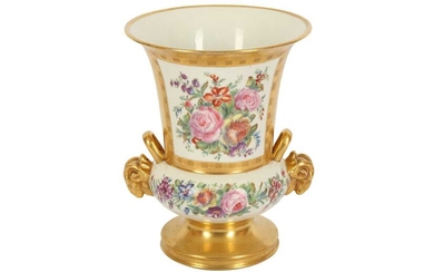 A large Paris porcelain vase, late 18th century
