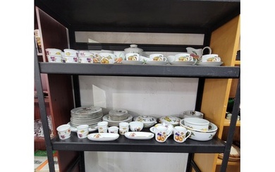 A large collection the Royal Worcester Evesham series dinner...