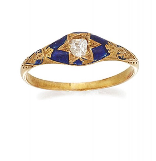 A late Victorian gold, diamond and enamel...