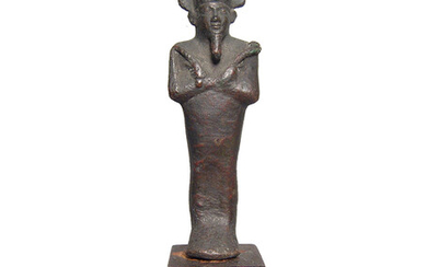 A nice Egyptian bronze figure of Osiris, Late Period