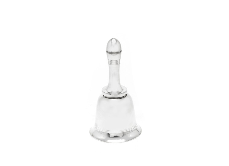 A novelty silver-plated cocktail shaker