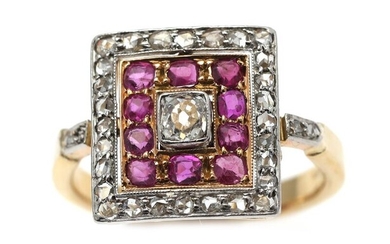 NOT SOLD. A ring set with numerous rubies and numerous diamonds, mounted in 18k gold and white gold. Size 59. – Bruun Rasmussen Auctioneers of Fine Art