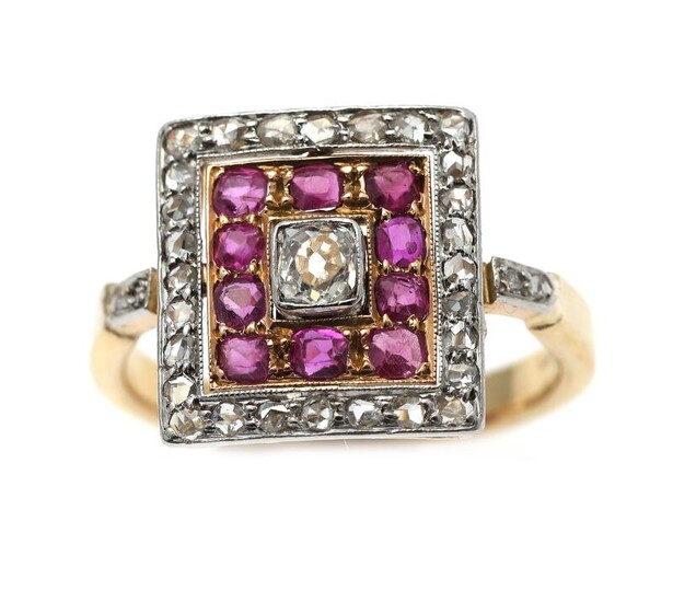 NOT SOLD. A ring set with numerous rubies and numerous diamonds, mounted in 18k gold and white gold. Size 59. – Bruun Rasmussen Auctioneers of Fine Art