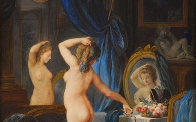 A woman at her toilette, Jean-Frédéric Schall