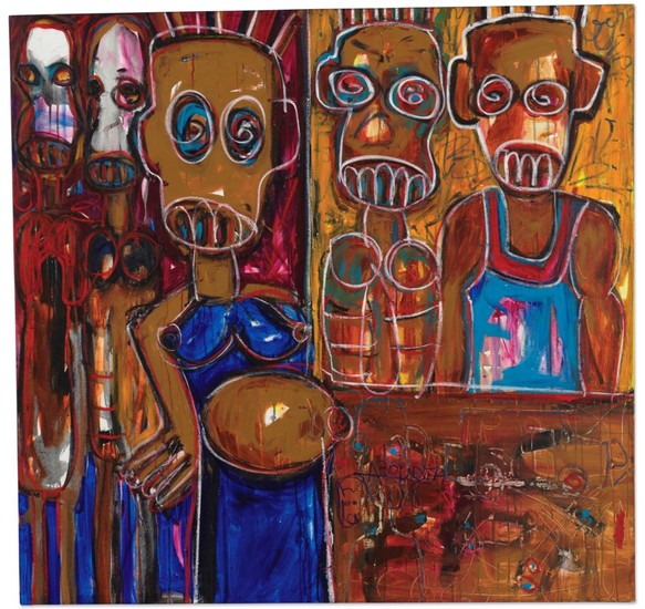 ABOUDIA (B. 1983), Famille Seule (Family Only)