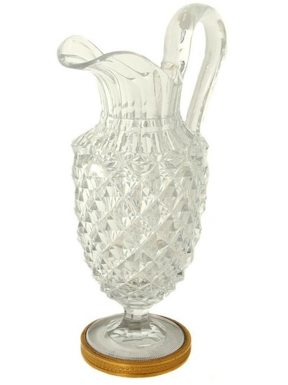 AN IMPERIAL RUSSIAN GLASS FACTORY PITCHER, 1820