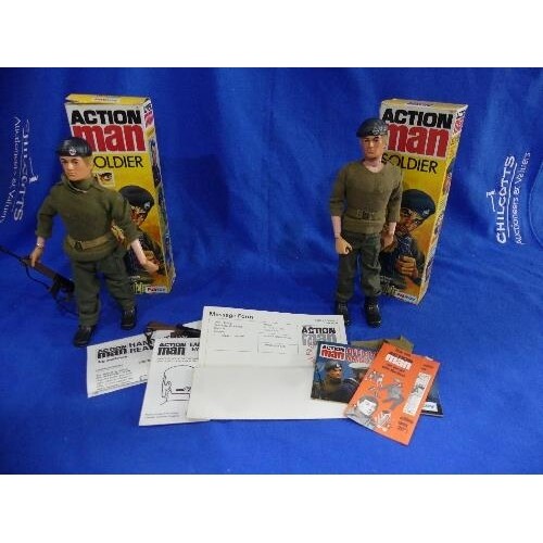 Action Man; A pair of boxed 'Soldier with Moving Eagle Eyes'...