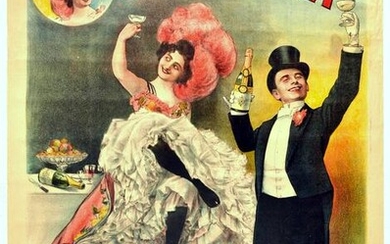 Advertising Poster Jolly Velia Champagne Operetta