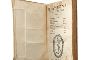 Aldine Edition of the Works of Marco Antonio Natta