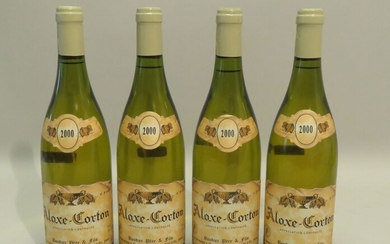 Aloxe-Corton, Boudier Père & Fils, Blanc, Bourgogne, millésime 2000. 4 BTLS (3 Niv. Bon ;...