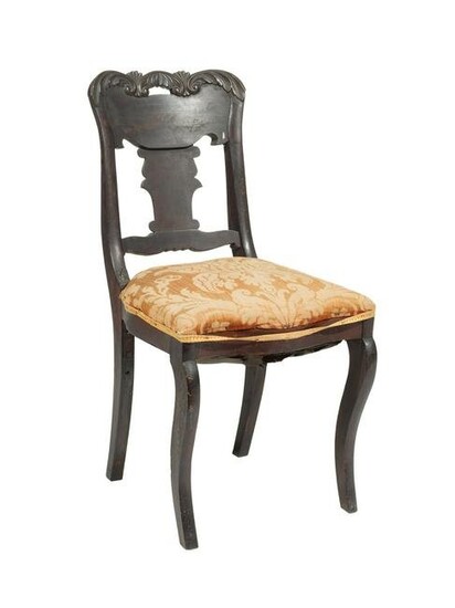 American Classical Revival Mahogany Side Chair
