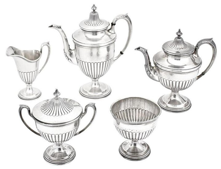 American Sterling Silver Five Piece Tea and Coffee