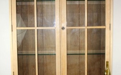 American pane glass door bookcase in maple