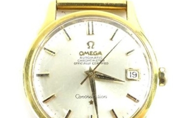 An Omega automatic chronometer Constellation gentleman's wristwatch, with 9ct...
