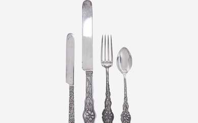 An assembled group of twenty-six pieces of American sterling silver flatware, various makers, late