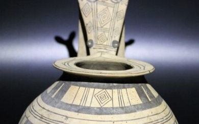 Ancient Greek Terracotta Daunian kyathos - 27×17×0 cm - (1)